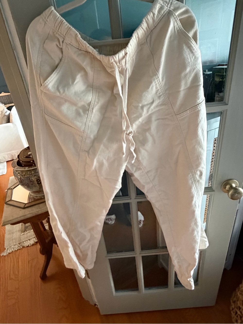 aerie Men's Cream Drawstring Jogger Pants